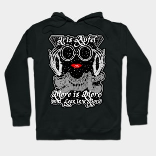 More is More and Less is a Bore - Iris Apfel, fashion, diamonds, red lips Sticker Hoodie